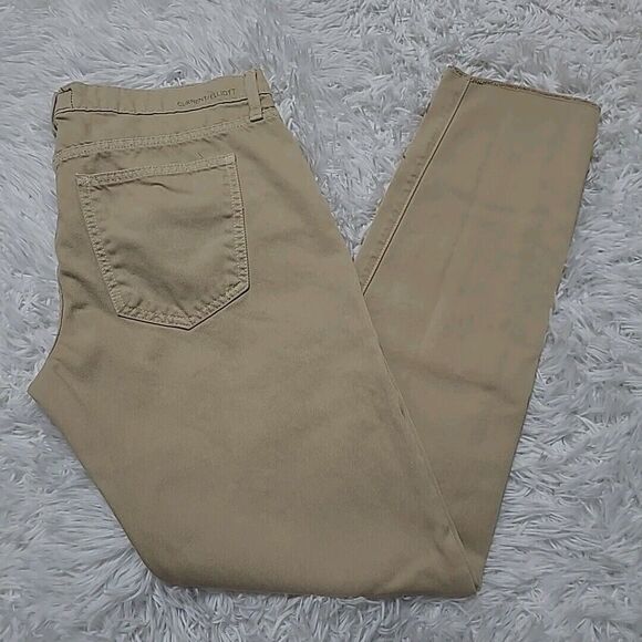 Current Elliot Beige Khaki Jeans Womens Size 0/29 5 Pocket Denim - Picture 1 of 14